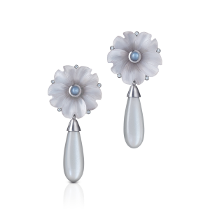 bergkristalle - mondsteine - weissgold