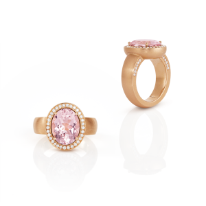 morganit - brillanten - roségold