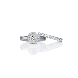 naturfarbener diamant - brillanten - platin