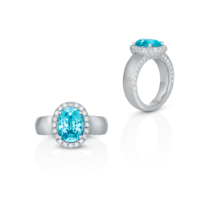 paraiba turmalin - brillanten - weissgold