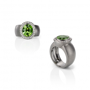 peridot - brillanten - weissgold