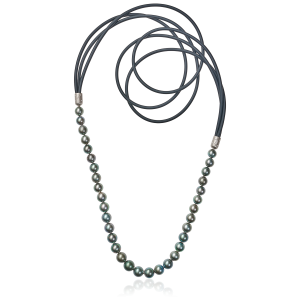 perlen - brillanten - silber - leder