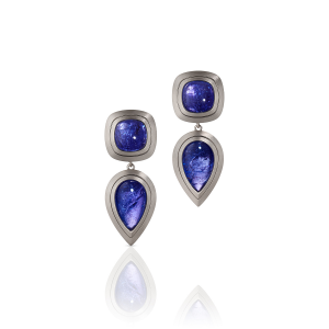 tansanite - weissgold